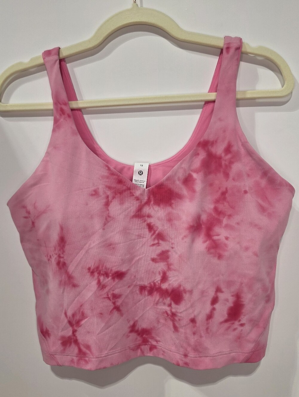 Lululemon Align Tank Orbital Tie Dye Sonic Pink Multi NWT Size 12